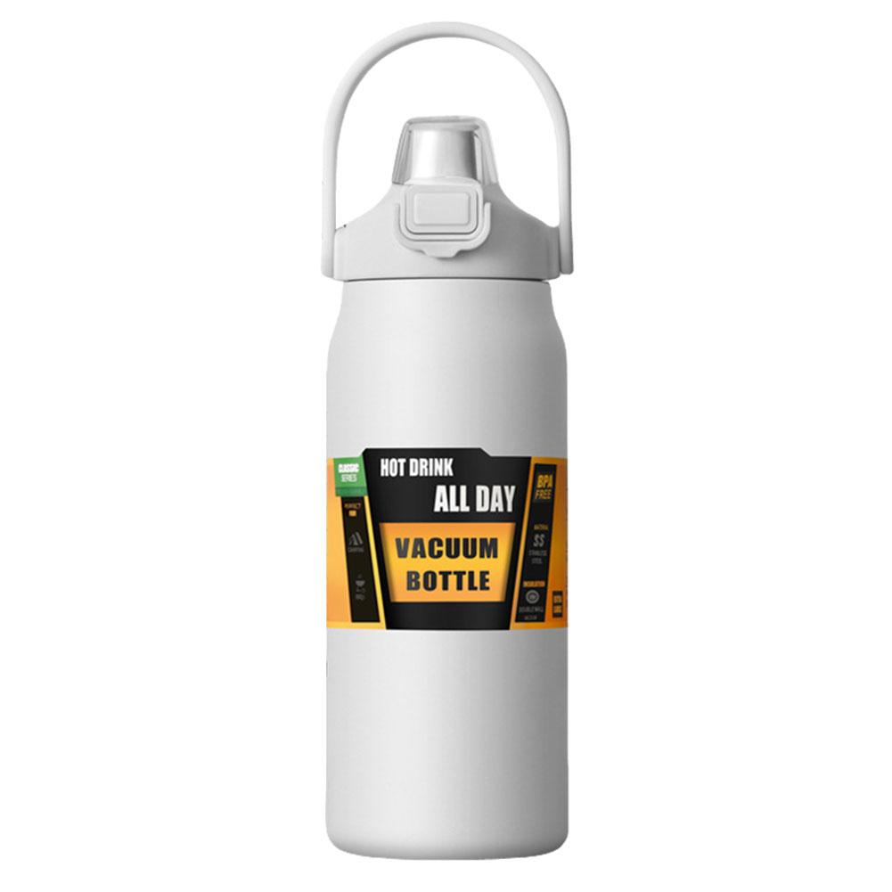 1200ml Insulated Bottle Stainless Steel Cold and Hot Water Bottle Wide Mouth Opening Portable Tumbler for Outdoor Travel
