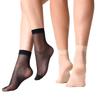 Hautfarbe Transparent Dünn für Damen Kristallseidensocken Nylon Damen Sommer Atmungsaktiv Kurze Knöchelsocken Seidensocken Meias
