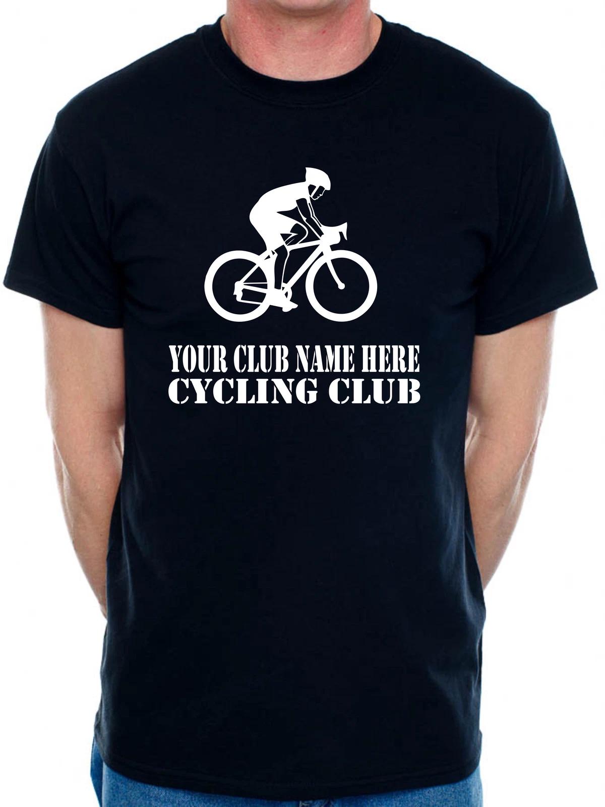 Personalised Mens T-Shirt Your Club Name Here Cycling Local Sports Team Name 3XL