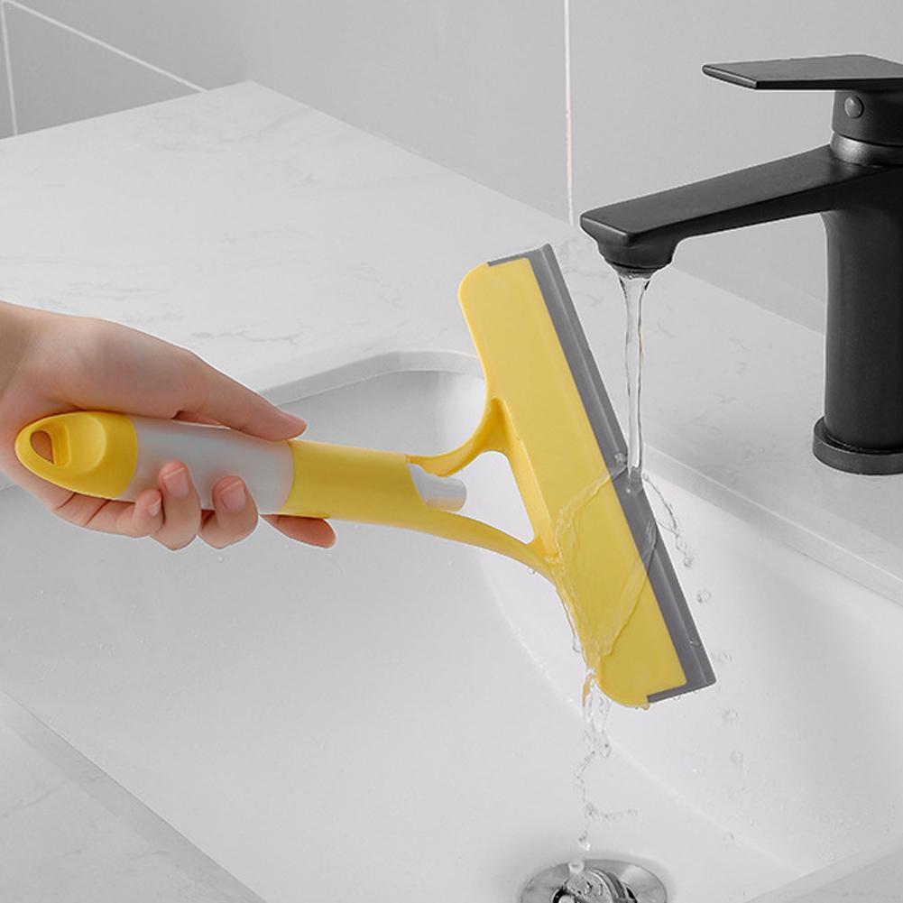 3-in-1 Multi-Functional Liquid Filled Glass Wiper Double Sided Scratchable Belt Spray Nozzle for Household Glass Cleaning