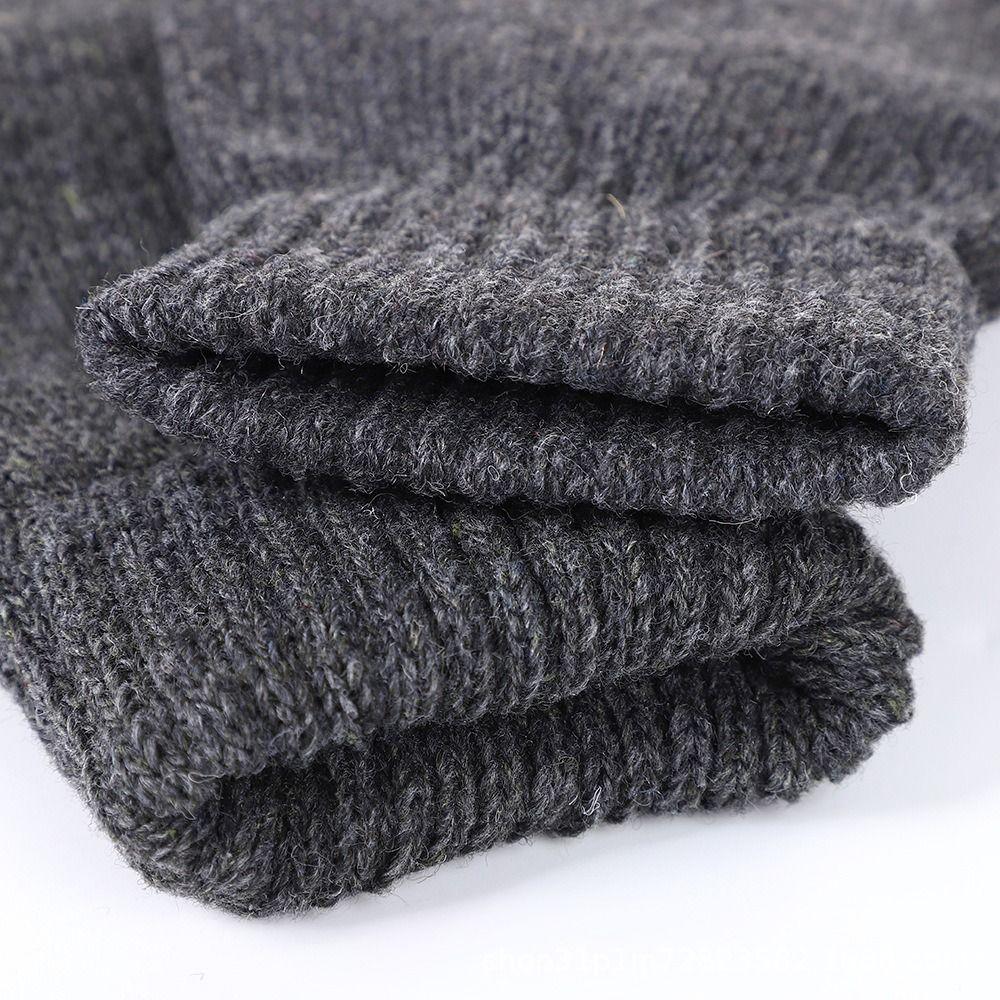 Gestrickte Kälteschutzhandschuhe Dicke Warme Touchscreen-Handschuhe Neue Herren-Winterhandschuhe Outdoor