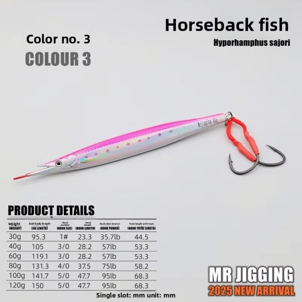 40g-60g Weight Tuna Bait Metal Material Spanish Mackerel Lure  Deep Sea Fishing