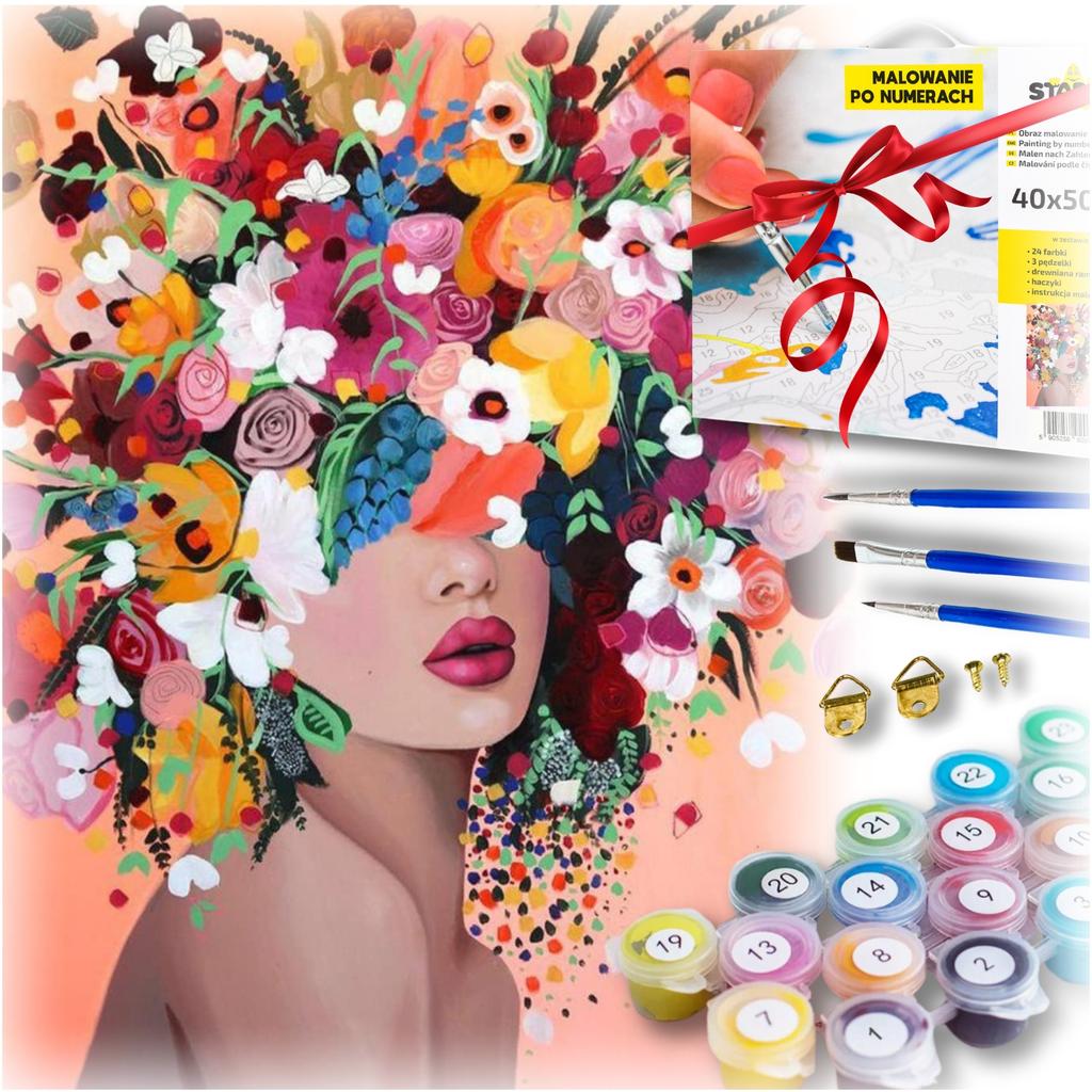 Painting by Numbers Picture On Frame Diy Flowers Birthday Gifts Decoration