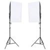 VidaXL Photo Studio Kit with Lighting and Backdrop Photography Light Background System Kit 3094744