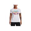 Under Armour Letter Logo Loose Fit Training T-Shirt Women Tops White 1372618-100