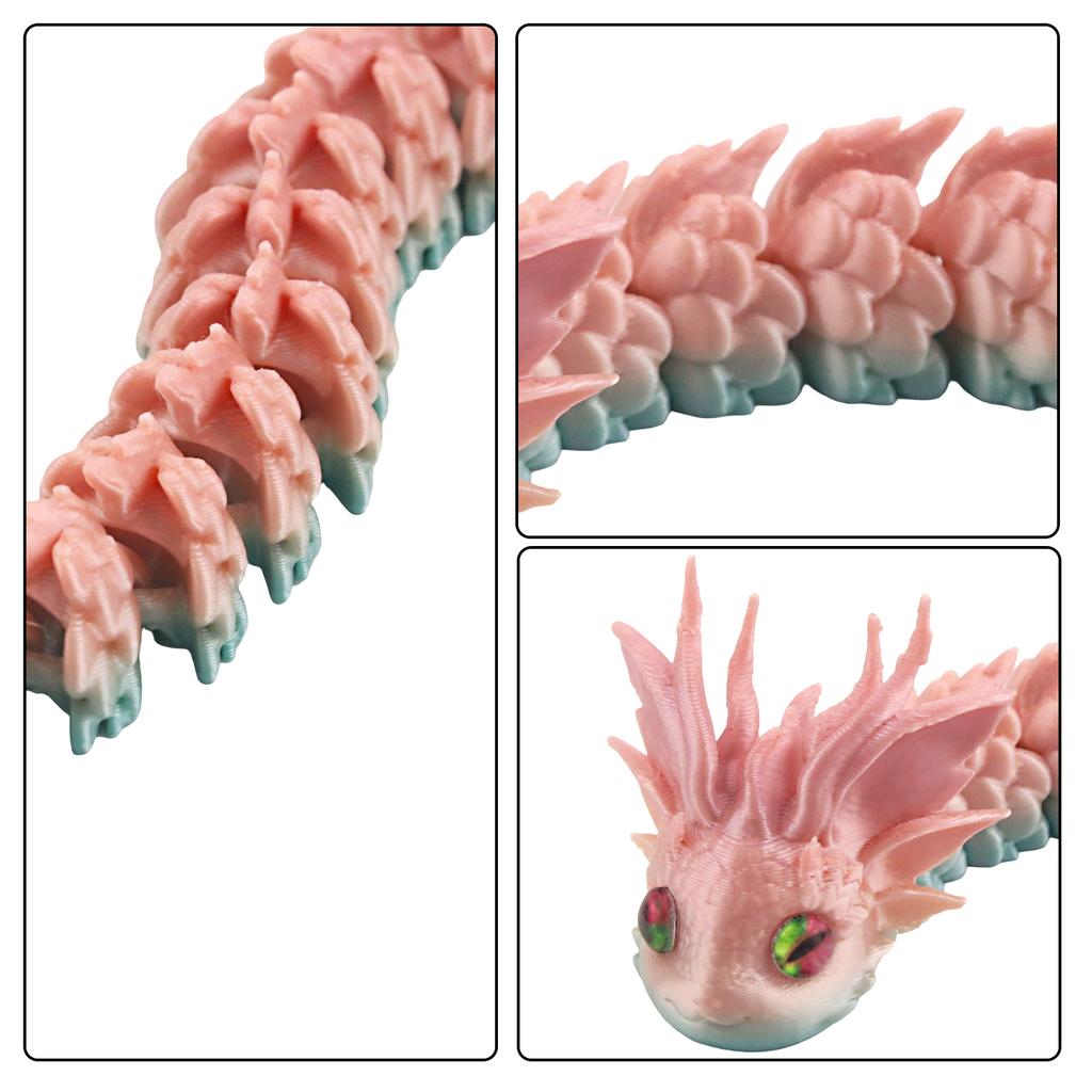 3D-Druck von niedlichen Schlangenmodellen, Niedliche Heimdekorationen, Farbige Tiermodelle, Heimdekorationen