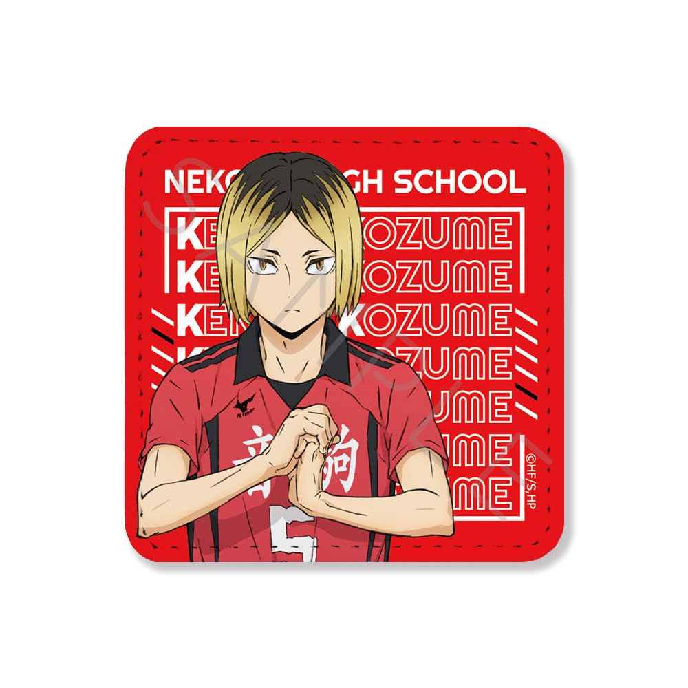 

SYNC INNOVATION YD 7th Edition Leather Badge H61 x W61mm PU Leather Haikyu!! [Kozume Kenma] [Square] SYNC-HK7RES-YD