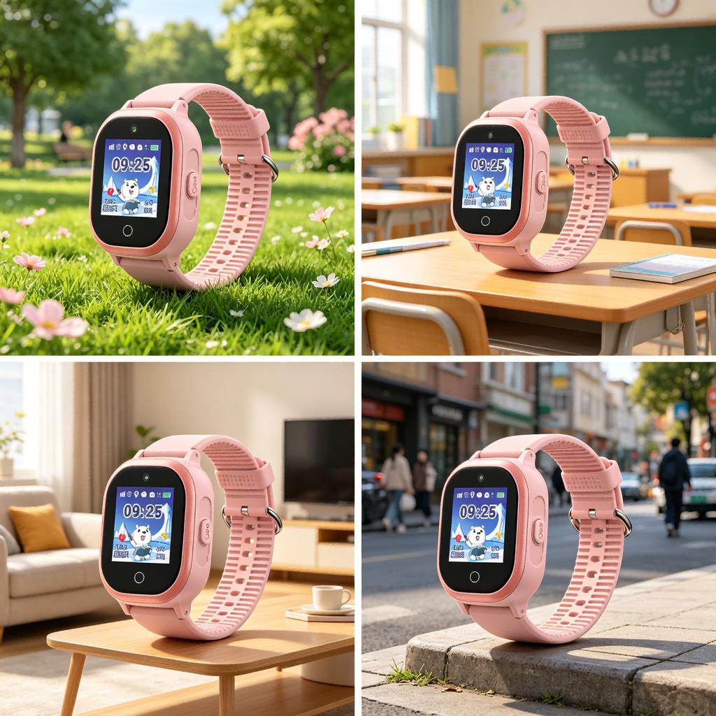 Kairui TD-06S Children's Smart Watch GPS Tracker Micro SIM IP67 Waterproof IPS Display Rubber Band with Compass