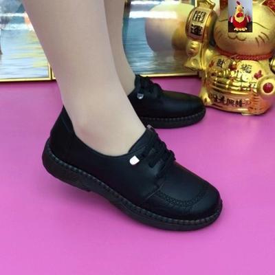 Soft Leather Single Shoes 2025 Autumn New Beef Tendon Soft Sole Soft Surface Non-slip Mother Versatile Middle-aged and Elderly Casual Small Leather