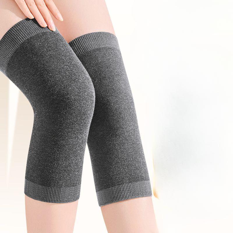 Thickened Heated Knee Warmers Unisex Cold Protection Leg Warmers for Middle-Aged and Elderly