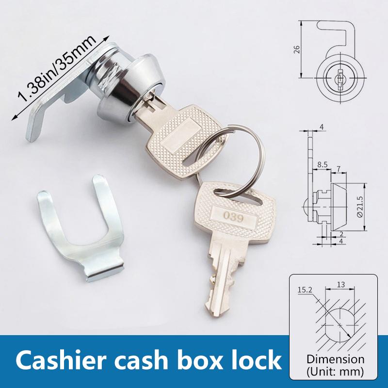 Mini Cam Lock s rychloupínákem pro pokladní zásuvku Box Zásuvku Zámek Pouzdro na peníze Skříňku Vzduchovou schránku Poštovní schránku Zámek skříňky na nářadí Vložka zámku Náhradní díly