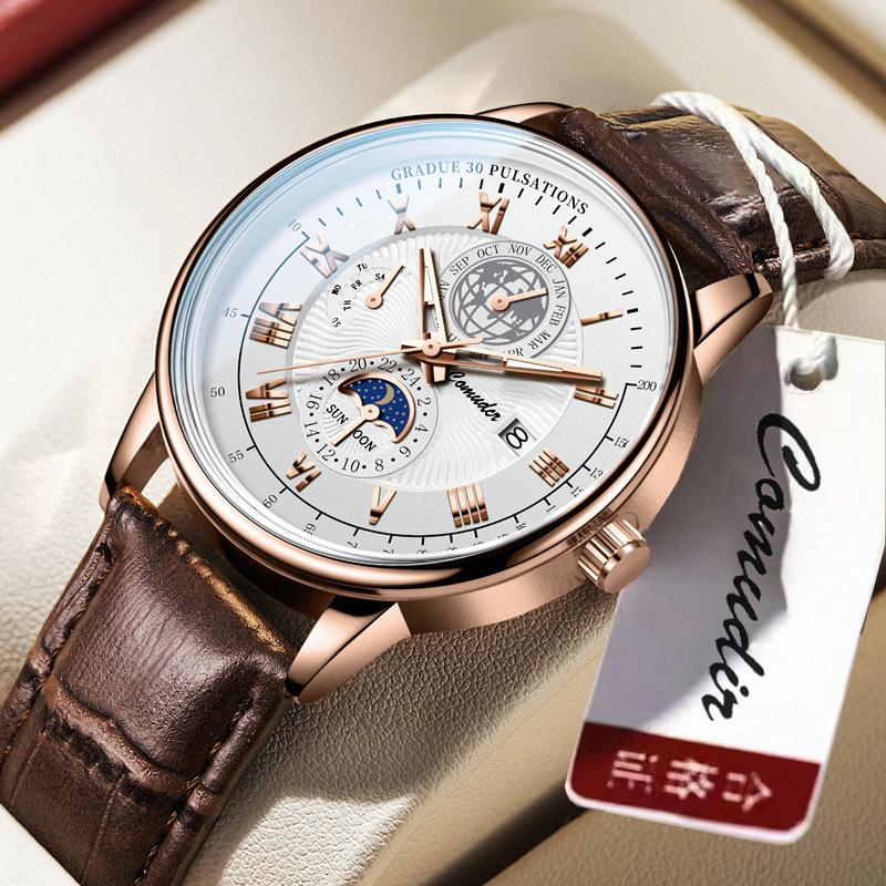 Famous watches, business belt watches, men s quartz watches, positive men s watches