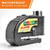 Motorrad-Alarmplatte, Bremsschloss, Motorradschloss, Diebstahlsicherung, Roulette-Radschloss, wasserdicht, 110 dB Alarm, Tonband, 1,5 m Erinnerungskabel, Schlüssel