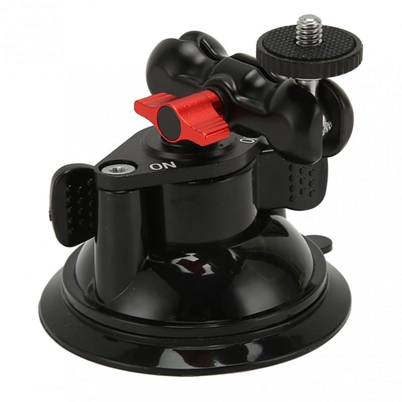 Universal Car Windshield Mount With Ball Head Tripod Adapter Action Camera Smartphone Gimbal