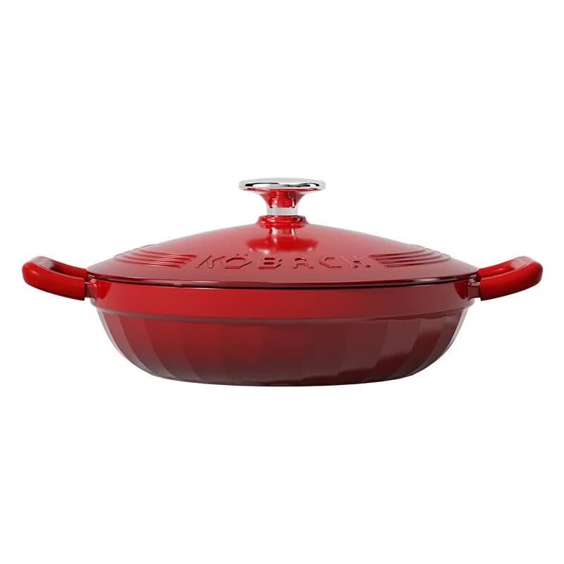 KOBACH 28cm Cast Iron Enamel Braising Pot