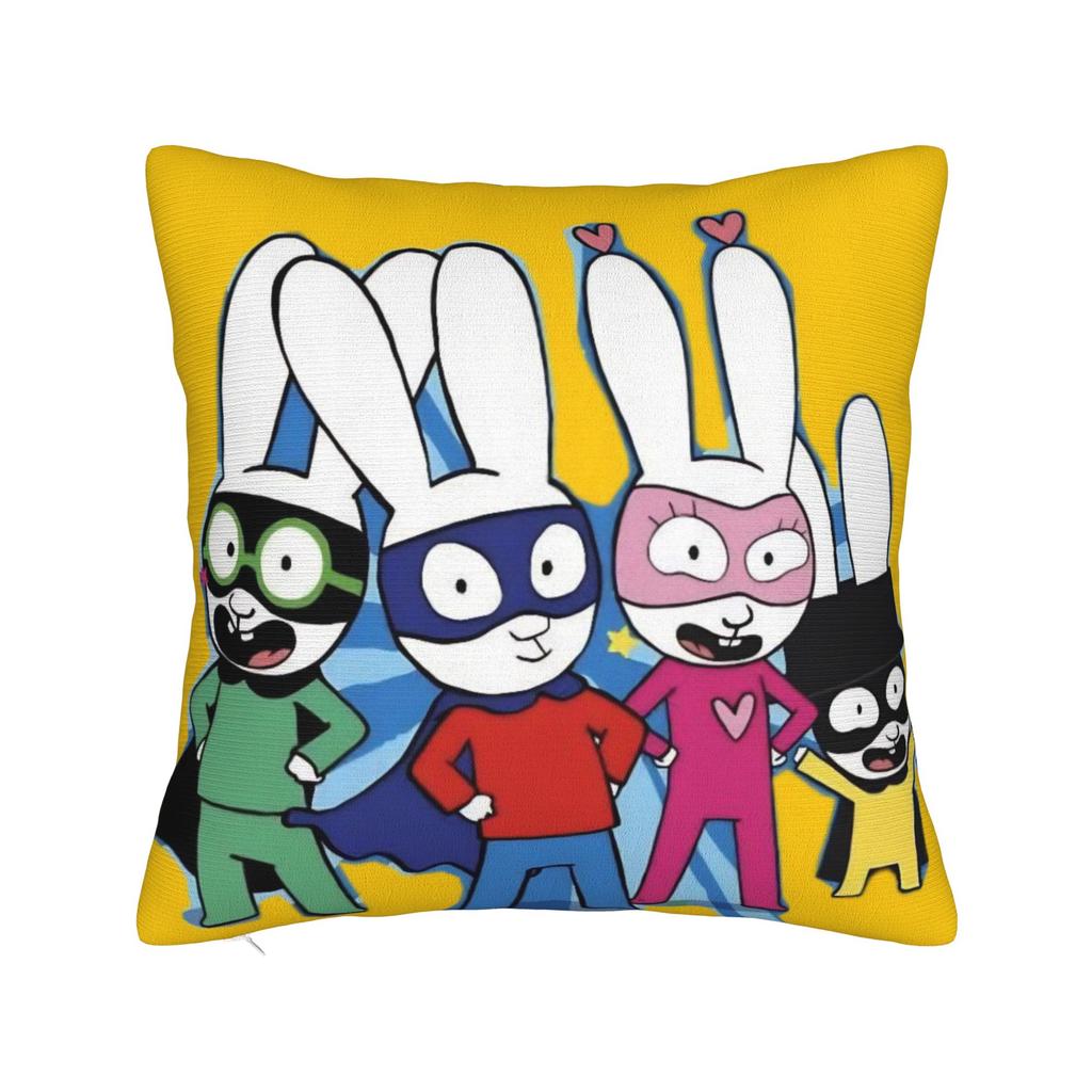Simon Super Rabbit Pillow Covers Accessories Printing Cushion Cover Gift Pillow Case Cover Home Multi-Size