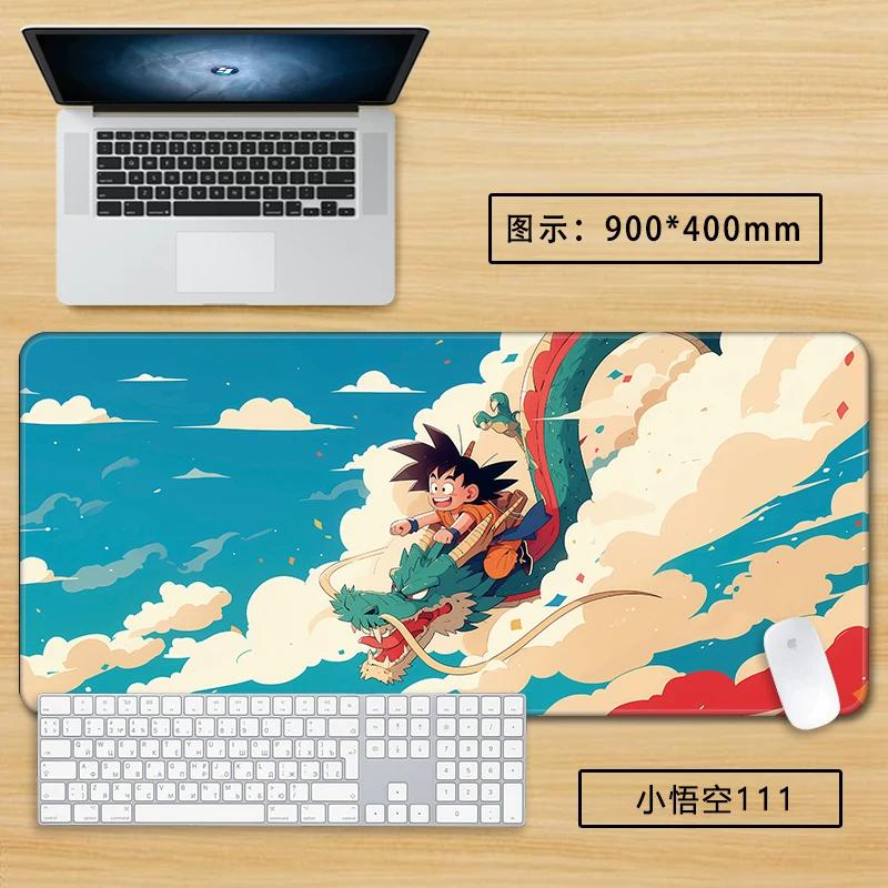 Neuer Schlichter Stil Son Goku Leder Mauspad Übergröße Animation Dragon Ball Kakarotto Kreative Computer Tastatur Büro Rutschfest Wasserdicht Tischmatte