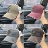 Vintage Denim Baseball Cap With Embroidery For Men And Women