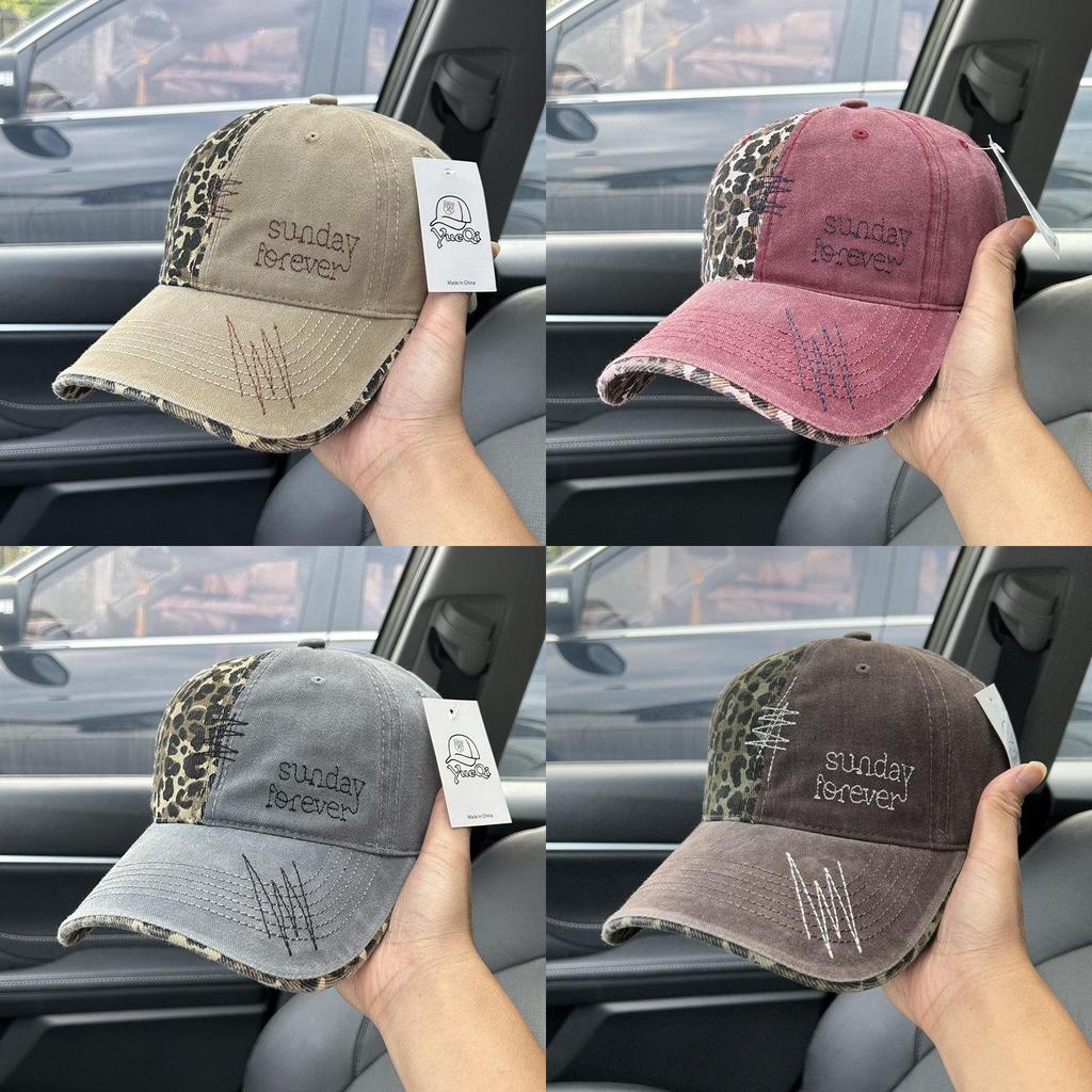 Vintage Denim Baseball Cap With Embroidery For Men And Women