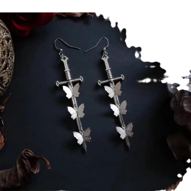 New Trendy Butterfly Tassel Earrings for Women - Versatile Long Drop Fairy Style