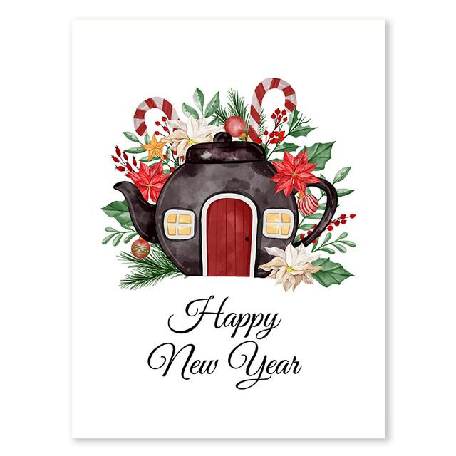 

Рождественская трость, конфеты, украшение, настенное искусство, чулок, подарки, холст, картина, колокольчики, маленький домик, постер, украшение для гостиной, без рамки 21*30cm No Frame