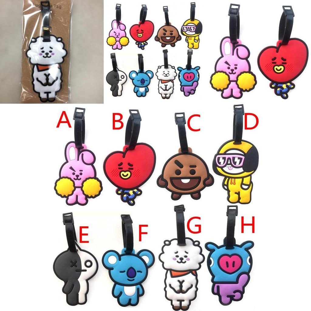 Bangtan Boys Kpop Bts Bt21 Tata Chimmy Cooky Rj Koya Mang Shooky Luggage Tag