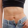 Europe, America, geometric disc Devil's eye waist chain Women's waist chain Simple waist decoration Xiaoxiangfeng