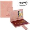Unisex RFID Anti-Blocking Reise-Passhüllenhalter mit Verschluss für Männer Frauen Pass-Brieftasche Reisezubehör Tasche