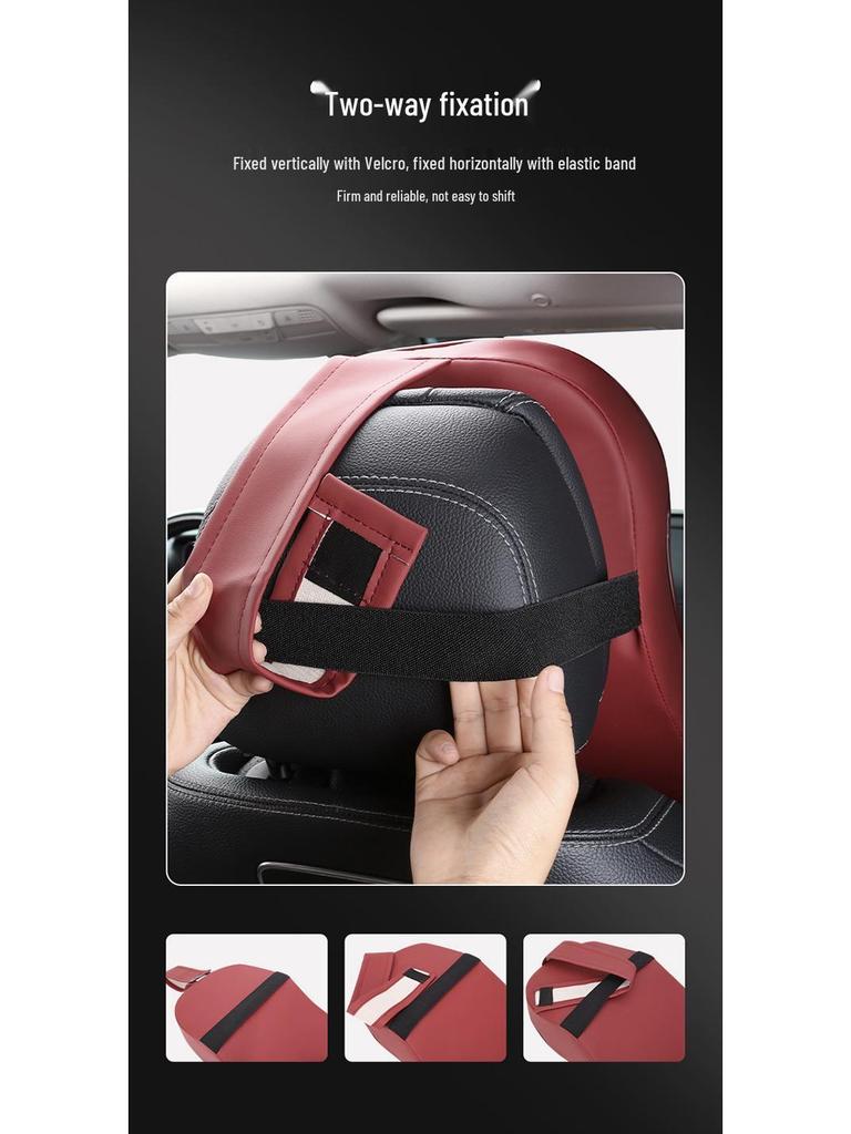 Universell Minnesskum Bil Nackstöd och Ryggstöd Kudde - Fulläder, Fyrårstiders Komfort