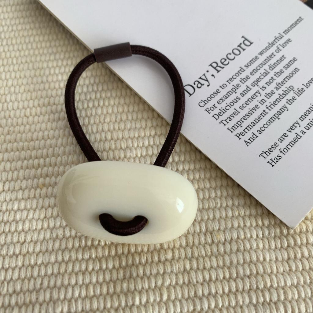 Fashion Hair Ties Women High Elasticity Hair Rubber Band Elegant Solid Color Resin Hair Ties Girls Hair Accessories  New