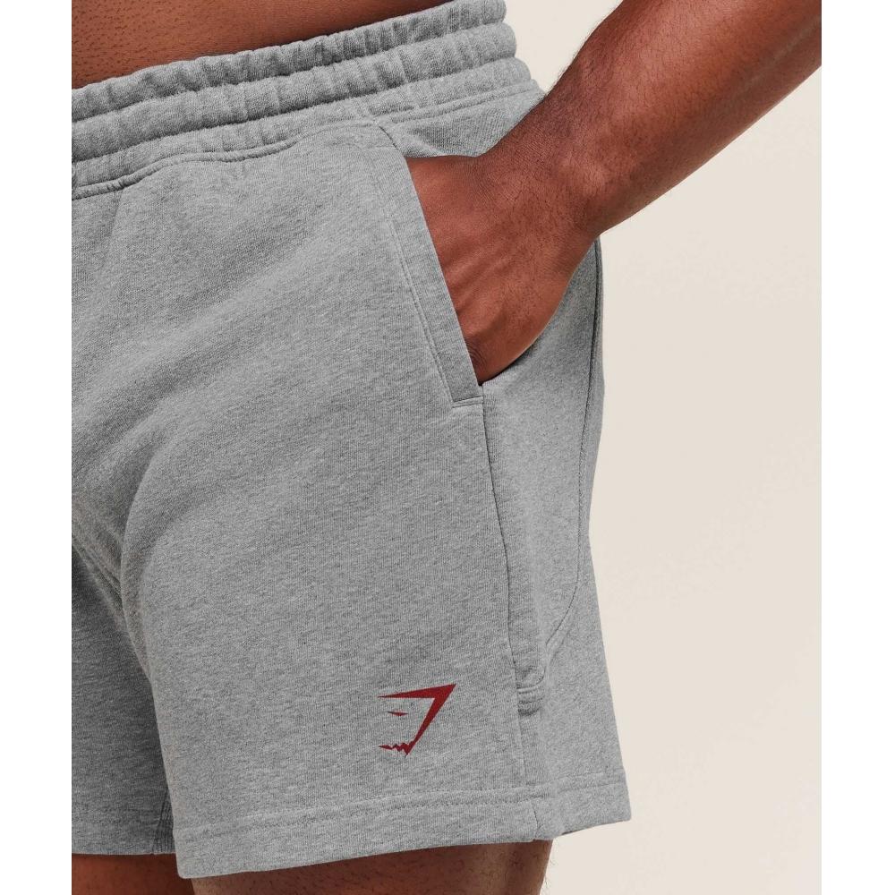 Gymshark Power 5  Shorts Charcoal Core Marl A4b9o Gbbb