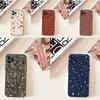 Terrazzo Abstracten Schildpad Telefoonhoesje Siliconen Zwart Zacht Voor iPhone 17,16,15,14,13,12,11,Pro,Max,Plus,E,SE4,Air,Mini