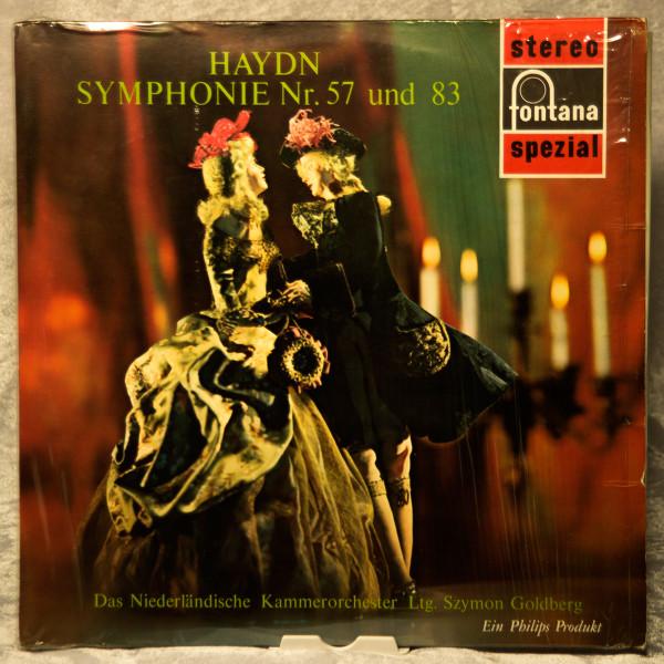 

LP Record HAYDN COLIN DAVIS DAS NIEDERLANDI Symphonie Nr. 57 Und 83 700101WGY FONTANA 1964 Germany Classical Used