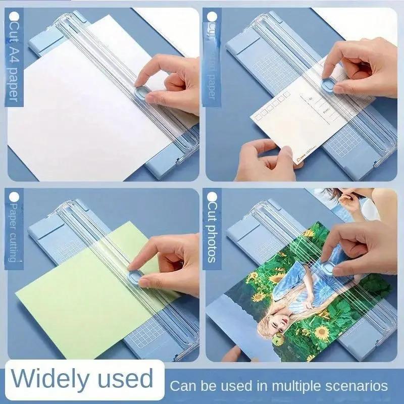 1PC Portable Mini Two-way A4 Paper Cutter Manual Cut Photo Card Machine Office Paper Cutter Handbook Artifacts