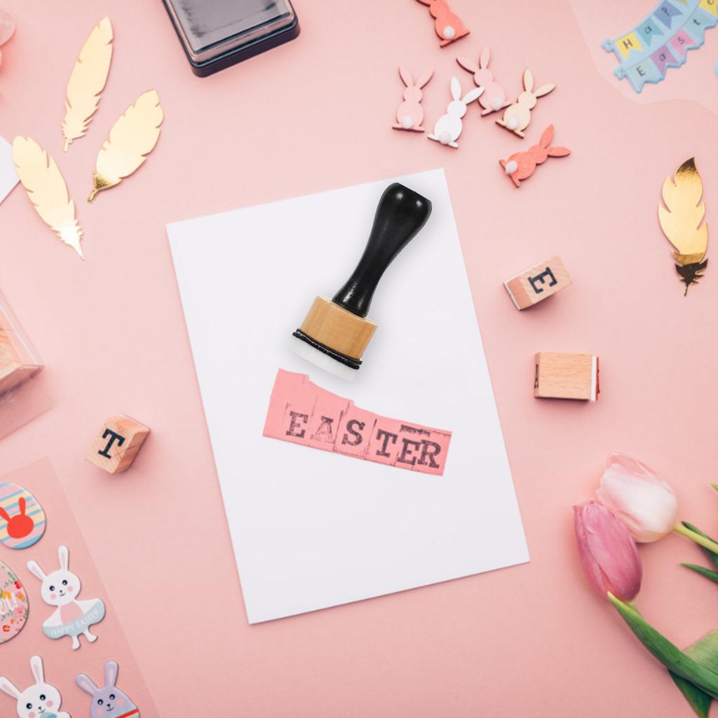 1Set Mini Ink Blending Tool with Replaceable Sponge Wooden Handle Soft Sponge Brush for Paper Crafting Card Making Painting