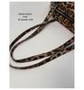 Leopard Print Retro Studded Bowling Bag - Women's 2025 Shoulder Handbag