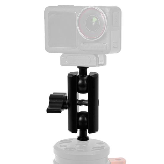 Camera Mount Clamp 360-degree Swivel 17mm Ball Head Magic Arm with Clamp Camera Adapter Clip with 1/4" Thread for GoPro Camera