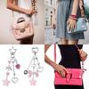 Cute Keychains for Girls,Lovely Car Keychain Accessories,Key Purse Handbag Charms for Women Bows Star Heart Keychain