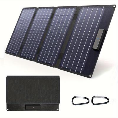 Foldable Solar Panels Portable Solar Charger, DC Output, Suitable for Portable Power Stations, Power Banks, Mobile Phones, Laptops, RVs, Boating
