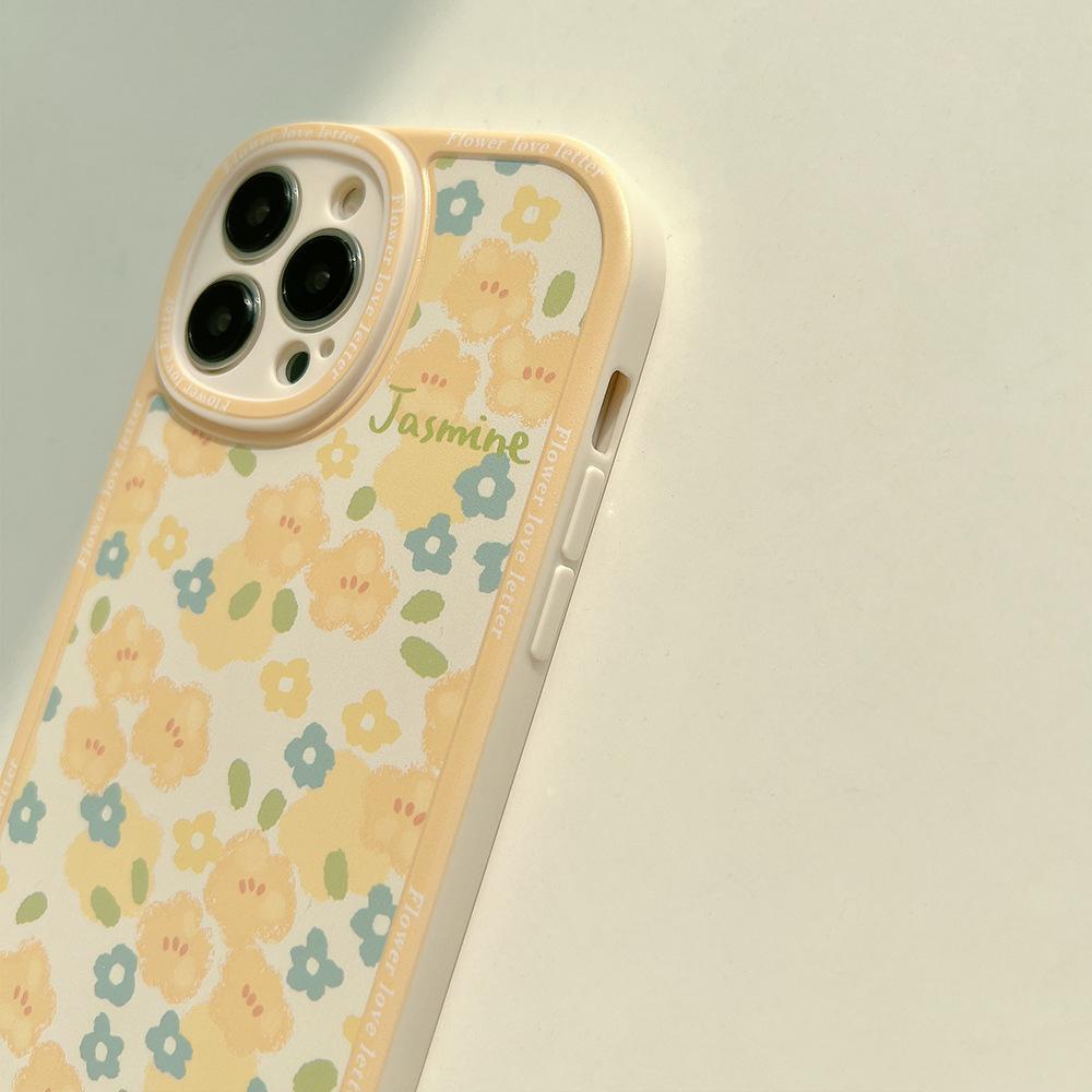 Small Fresh Floral Iphone16 Mobile Phone Case 17 Apple 14pro Max Fairy 12 Silicone 11 Sets X Suitable for A Variety of Models