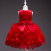 Popular European and American Flower Girl Tulle Cake Dress - Girls' Princess and First Birthday Dress