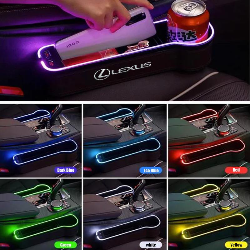 lexus Car Interior Atmosphere Light Storage Box Seat Gap Boxs For Lexus F SPORT ES RX NX LS UX LM LX GX LC RZ IS CT GS RC HS SC