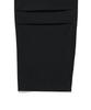 WACKY WILLY Wide Cotton Cargo Elastic Waist Pants Black