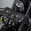 Sac Avant Moto Sac à Outils Moto Sac à Rouleau d'Outils Universel Sacoche Motif Crâne PU Fourche Avant Guidon
