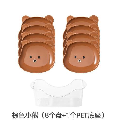 

Миниатюрная симпатичная мультяшная форма медвежьей кости плевок креативный настольный мусорный лоток остатки закусок тарелка для фруктов кавайная кухонная посуда