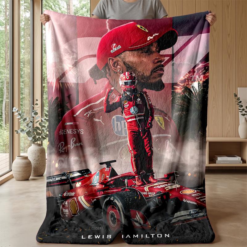 Coperta in Pile Flanella Lewis Hamilton Coperta Calda e Accogliente per Divano Letto Viaggio Uso Stagionale