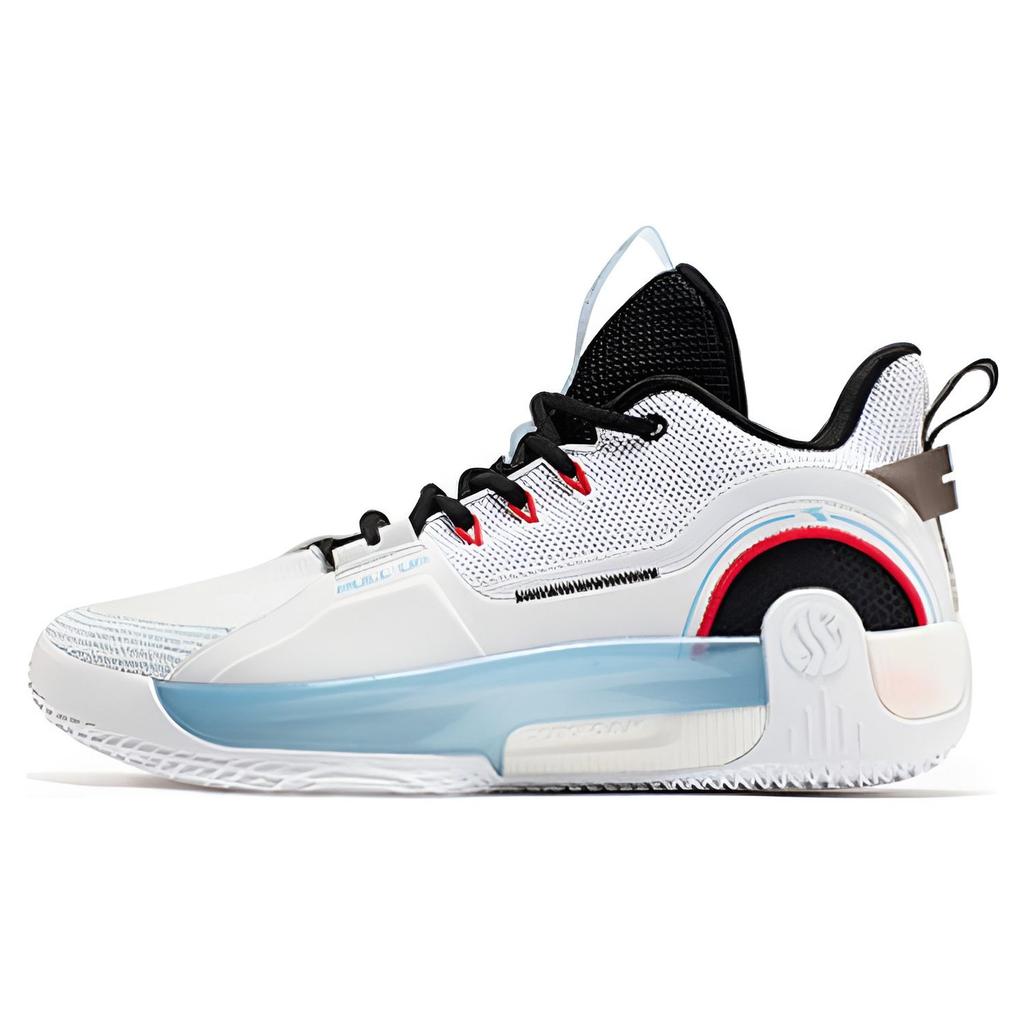 361 AG Pull Up 1.5 Mid Top Basketball Shoes Men's White Black 672231103
