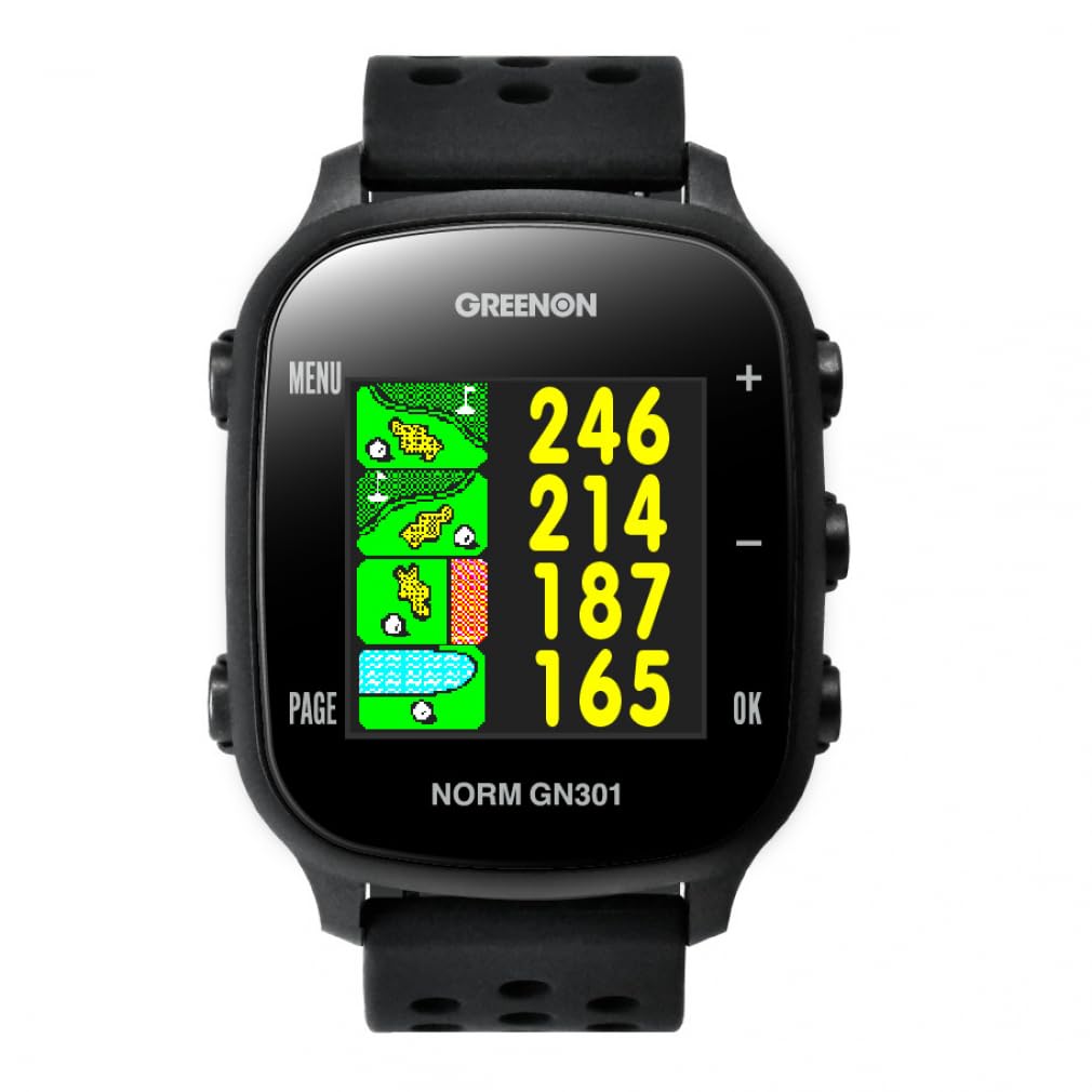 GreenOn The Golf Watch NORM II Plus L1S Color THE GOLF WATCH NORM II Green Undulation Model (Michibiki Compatible, LCD, Plus/NORM GN301, Display) (New