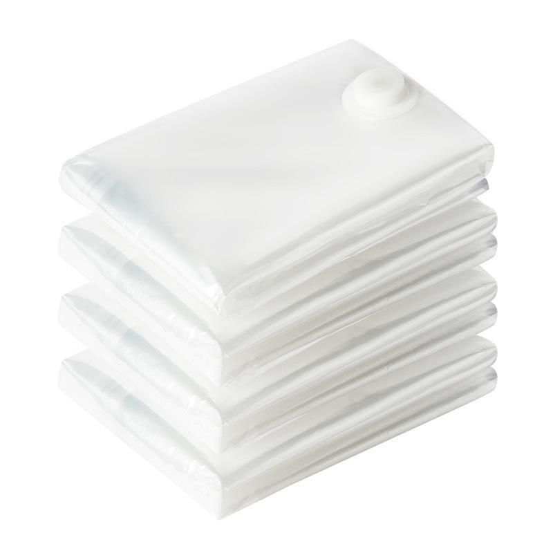 Thick Transparent Vacuum Storage Bag for Duvets and Clothes - Electric Pump Compatible
