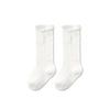 Autumn High Tube Breathable Mesh Baby Socks with Anti-Drop Bow Design
